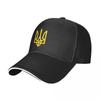 Tryzub Yellow Ukrainian Trident Cap Baseball Cap Winter Christmas Hat Hats for Women Unisex's