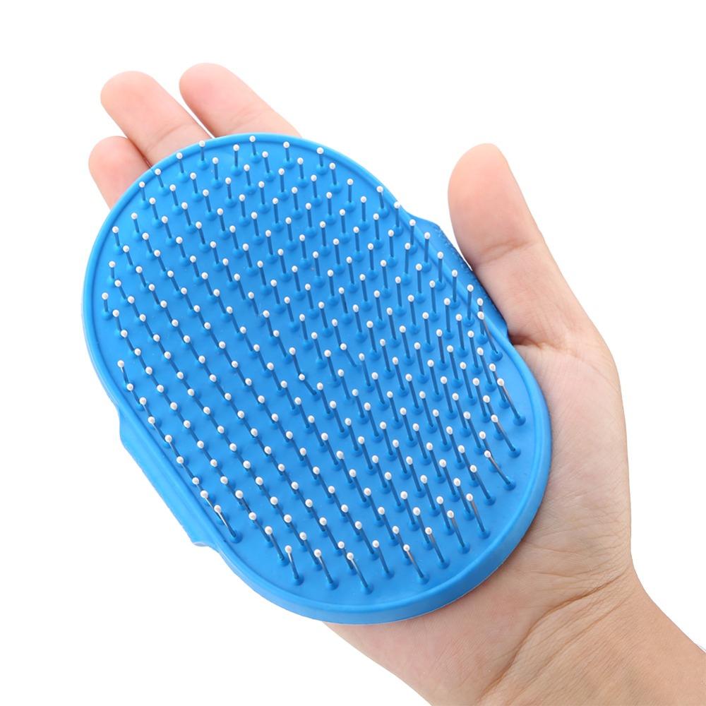 Metal Pin Pet Bath Brush Rounded Pin Tip Pet Massage Scrubber  Short Long Haired Pets