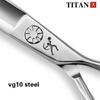 Парикмахерские ножницы TITAN, парикмахерские инструменты для волос, профессиональные филировочные ножницы vg10, сталь 6,0 дюйма