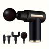 Electric Fascia Massage Gun, Electric Muscle Massager, Comes with 4 Interchangeable Massage Heads, Suitable for Sports And Fitness.