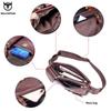 BULLCAPTAIN Real Leather Waist Packs Fanny Pack Belt Bag Phone Pouch Bags Travel Waist Pack Male Small Waist Bag Leather Pouch