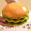 Stackable Hamburger Plate Set Burger 6 Layers Mini Dinner Plate High Value Bone Spit Plate Funny Sauce Containers Table Decor
