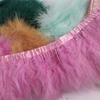 10 Meters Natural Turkey Marabou Feather Trim Ribbon Feather Fringe For Wedding Dress Decor Sewing Accessories Plumas