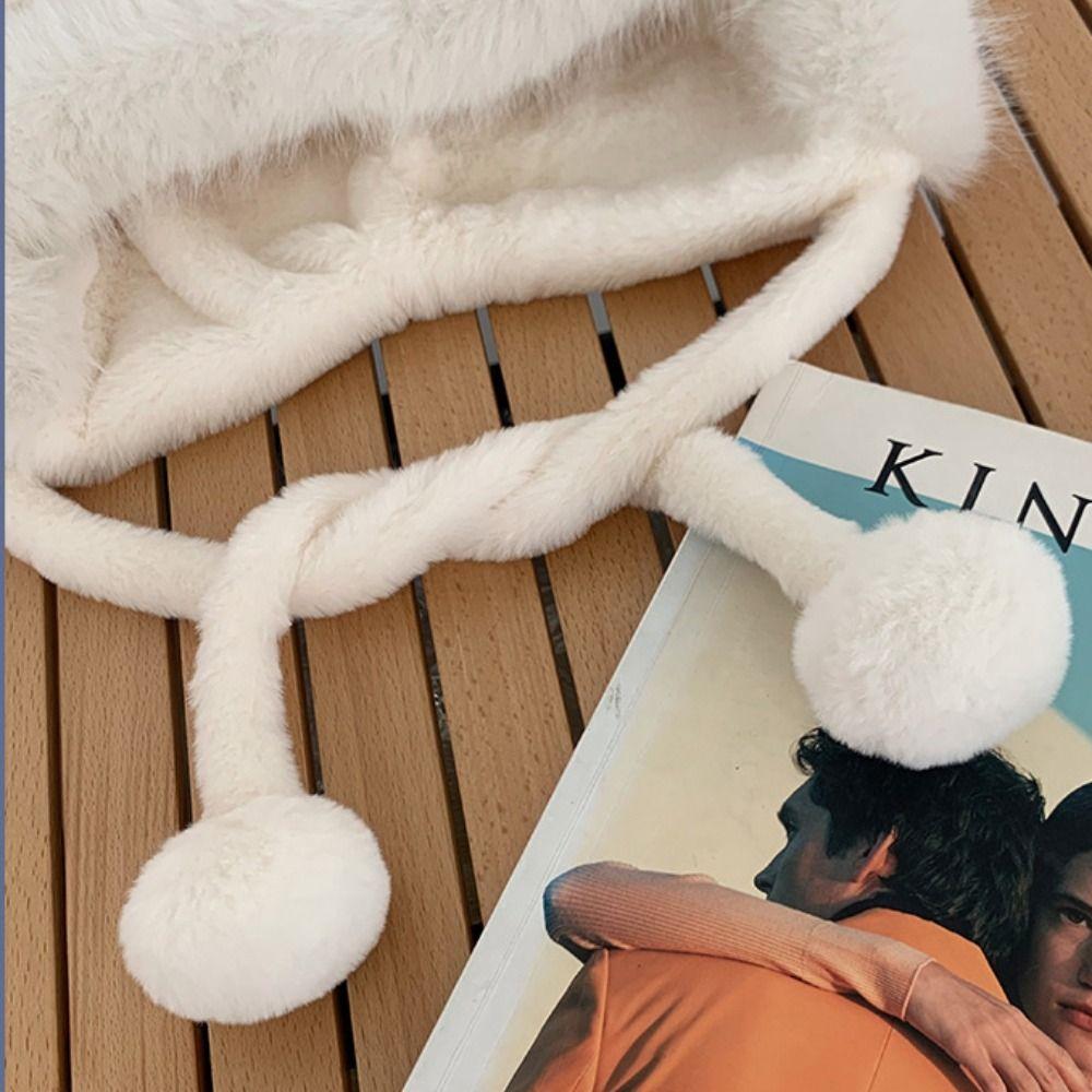 Fluffy Winter Plush Hat Beanie Hat Rabbit Ears Hat Fashion Outdoor