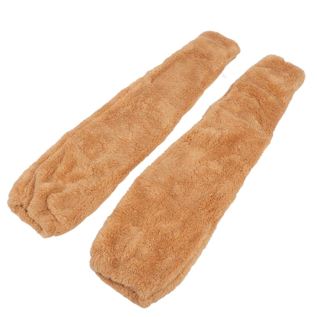 Зимние пушистые носки выше колена для дома, мягкие, толстые, дышащие, плюшевые чулки, гетры