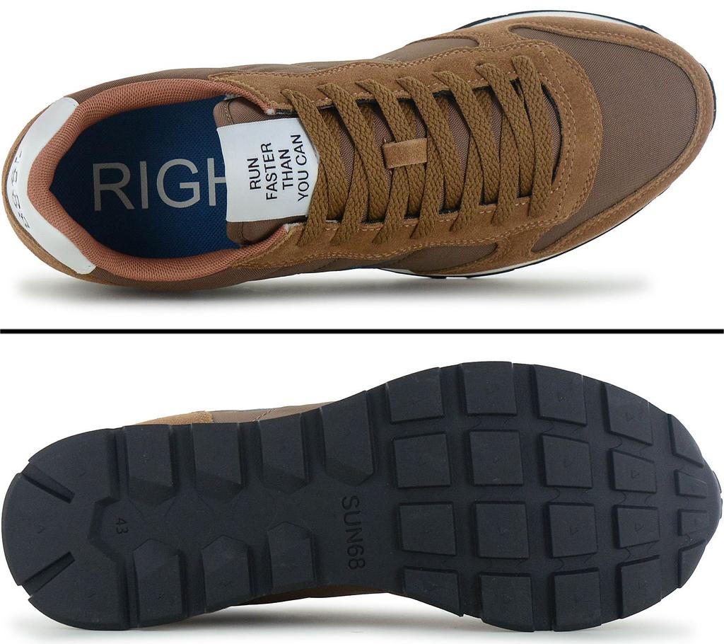 Sun68 Tom Solid - Мужские Кроссовки Обувь Коричневые Z36101-93 ОРИГИНАЛ