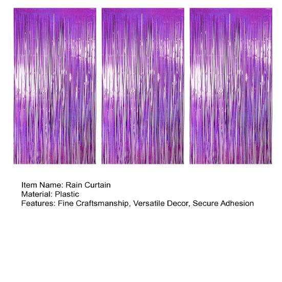 3 шт. Дождь Занавес 1 х 2,5 м Блестящий Набор Задника из Фольгированной Бахромы Кисточки Фон Занавески Свадьбы Реквизит для Фотобудки Украшение для Вечеринки