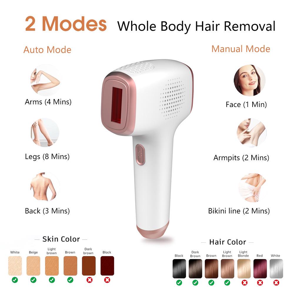 IPL Cooling Laser Hair Removal Handset for Permanent Results