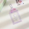 Clear Glitter Photos Card Holder 3inch Photocard Protector Photo Pocket Photo Frame Sweet Girl Keychain Clear Photo Sleeves