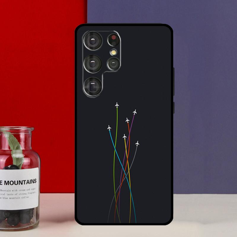 Чехол-футляр с рисунком Самолет Авиалайнер для Samsung Galaxy S25 Ultra S9 S10 S20 S22 Plus S21 FE S23 S24 Ultra