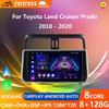 For Toyota Land Cruiser Prado 150 2018 2019 - 2022 Carplay 360 Camera Auto Android 13Car Radio Multimedia Player GPS Stereo Wifi