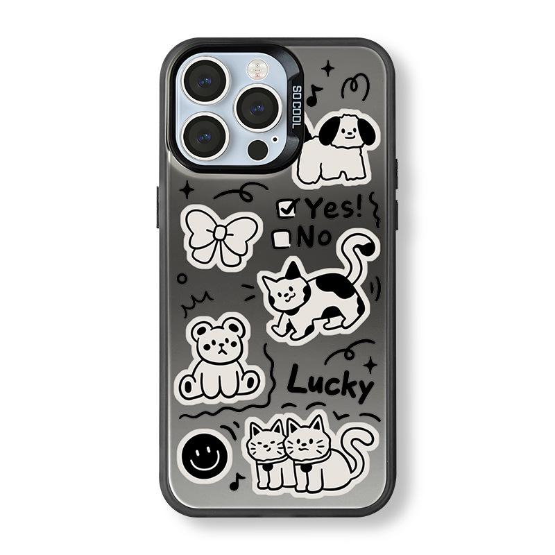 Матовый лазерный чехол Zhitai для iPhone 16 Pro Max, 14, 13 Pro с браслетом; Совместим с Huawei Mate 60