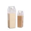 CLOGRATIA Milk Carton Drink Bottle, Milk Bottle, Milk Box, Transparent Water Bottle, 500ml1000ml (1000ml)