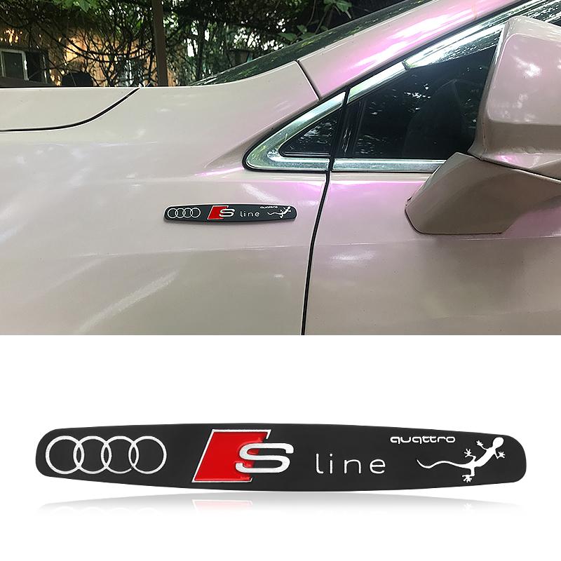 New Aluminium Sport Edition Badge Stickers Car Bumper Trunk Badge Decals For T Sline A3 A1 A4 B8 B7 A6 C7 A5 A7 A8 B9 B6 C6 Q2 Q3