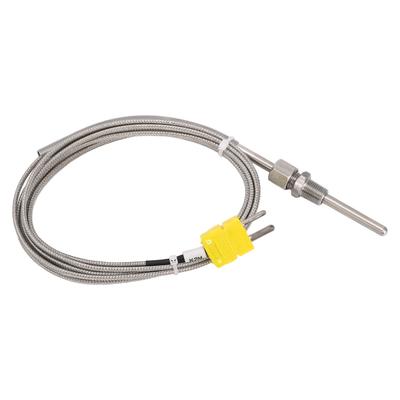 Датчик термопары типа K 1/8 NPT 80 мм температурный зонд желтый штекер -100 до 1250 градусов Цельсия