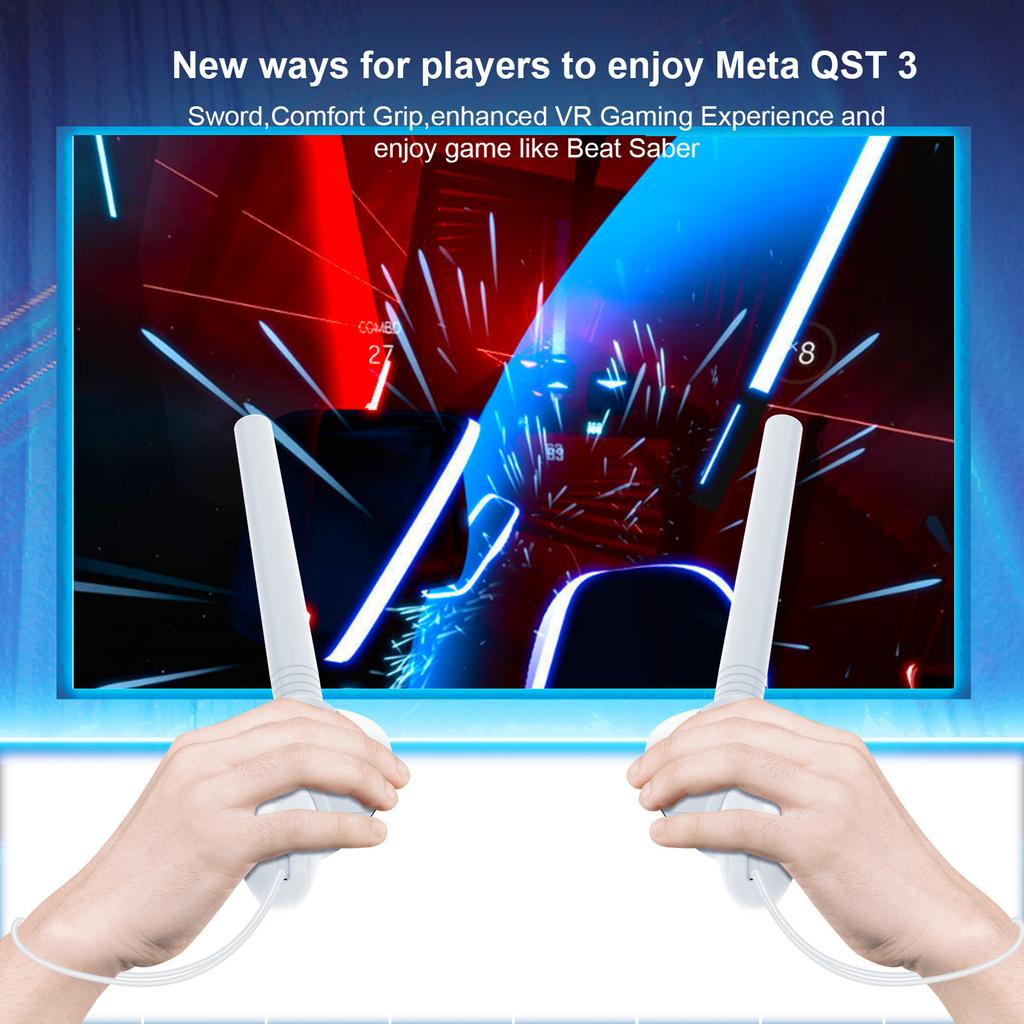 VR Игровые Аксессуары Ракетка для Настольного Тенниса Адаптер для Гольф-Клуба Насадка-Контроллеры для Oculus Quest 3