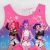 Новое платье для девочек K-POP Идол Принцесса Милый Бант Принцесса А-силуэта Летний Повседневный Сарафан для Детей Вечеринка День Рождения для Маленьких Девочек 3-10 Лет