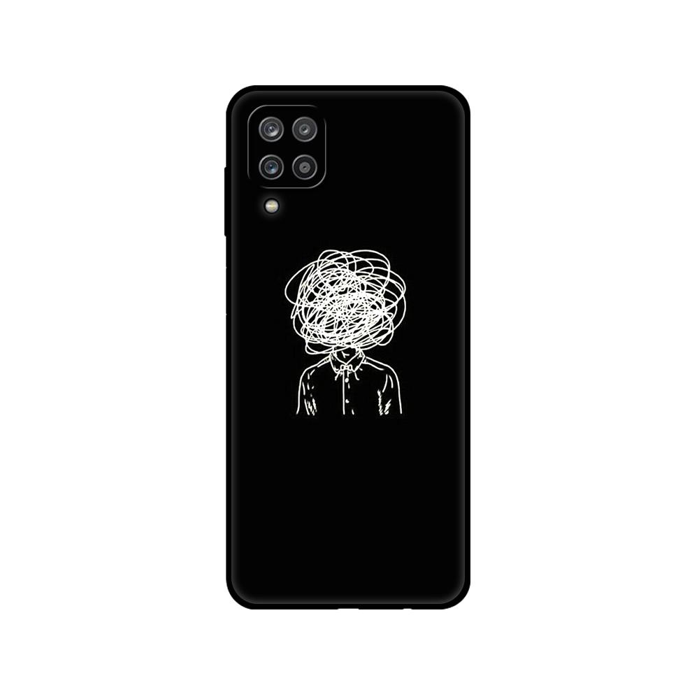 Мягкий силиконовый чехол для Samsung A12, чехол для телефона Samsung Galaxy A12, GalaxyA12 A 12 SM-A125F a125, бампер 6,5 дюйма; черный чехол из ТПУ