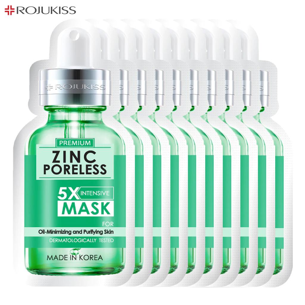 Rojukiss Акне/Укрепляющая/Красная сыворотка/Глута/HYA/Омега/Идеальная/Восстанавливающая/Белая/Цинковая интенсивная маска без пор 5X 25 мл - Thai Skincare