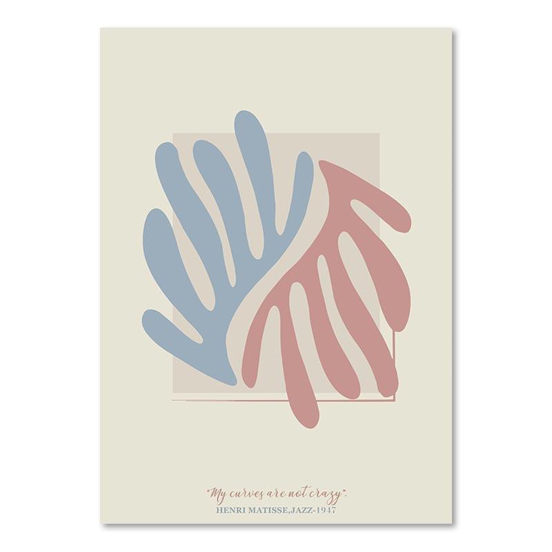 Абстрактная картина Анри Матисса на холсте, эстетические датские пастельные постеры и принты, современные настенные художественные картины для декора гостиной