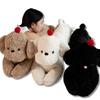 100cm Cartoon High Quality Giant Long Dog Plush Doll Pillow Curly Brown White Black Cherry Dog Plush Toy Home Decor Girls Gift