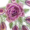 Detachable Embroidery Flower Applique 24cm X 34cm Floral Patches  Wedding Decoration DIY