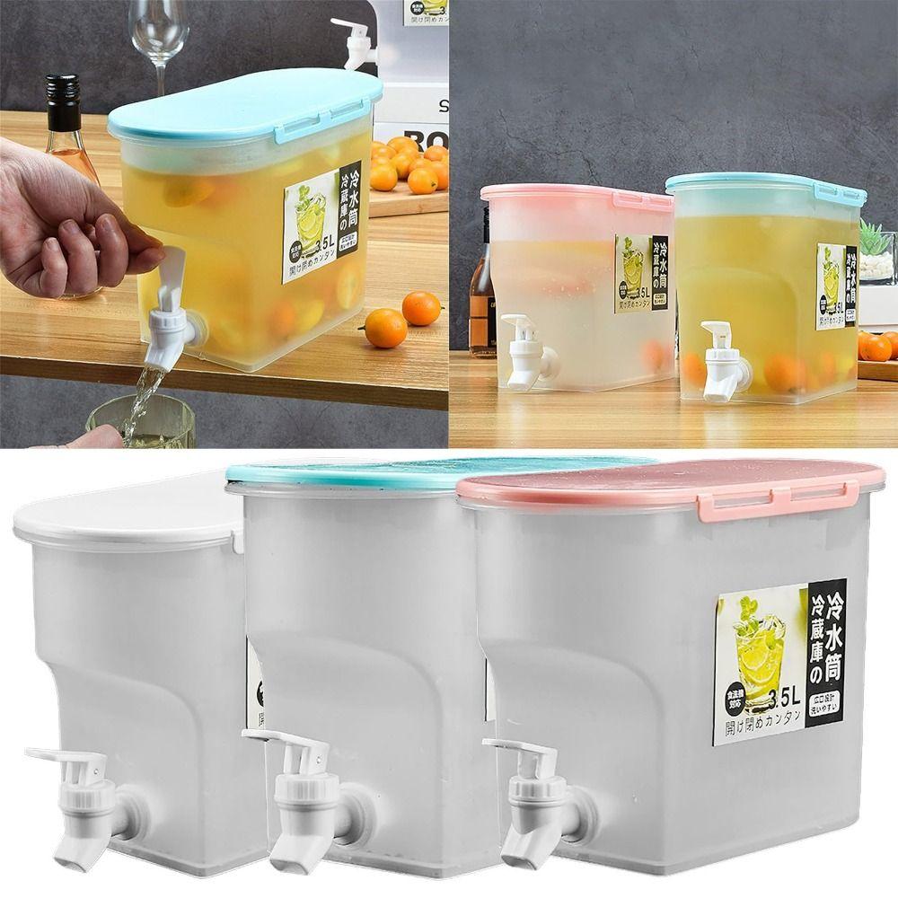 Plastic Drink Dispenser Fruit Teapot Refrigerator Cold Kettle New Drink Water Kettle