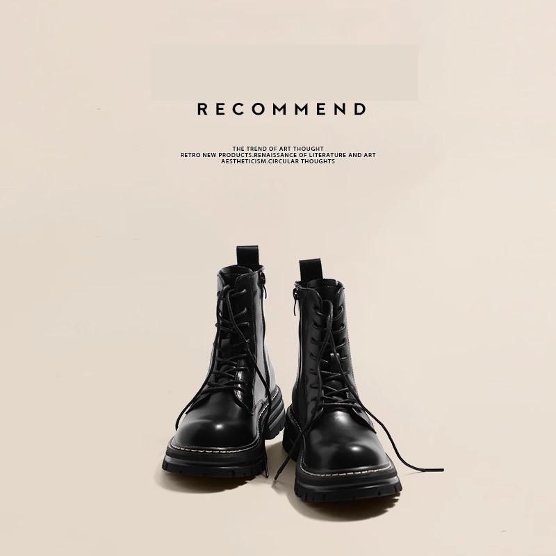 Высококачественные супермягкие классические ботинки Мартин женские весенне-летние новые британские коричневые одинарные ботинки на платформе короткие ботинки детские