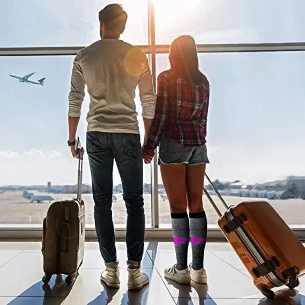 6pairs Copper Double Color Put Together Compression Socks Women & Men Best for Running,Medical,Athletic Sports,Flight Travel, Pregnancy