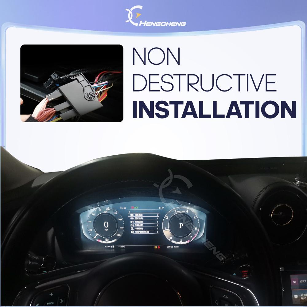 Для Jaguar XJ XJL 2010-2019 Автомобильная панель приборов с ЖК-дисплеем Carplay Виртуальная приборная панель Цифровая приборная панель Прибор Спидометр Дисплей