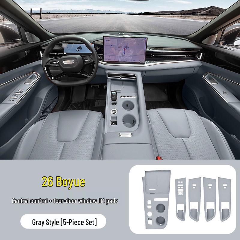Силиконовая защитная накладка для 26 моделей Geely Boyue - Пленка для кнопок консоли и дверей