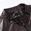 Men's Leather Autumn New Stand Collar Motorcycle Leather Jacket Men's Trend Sports  Men's Leather Jacket