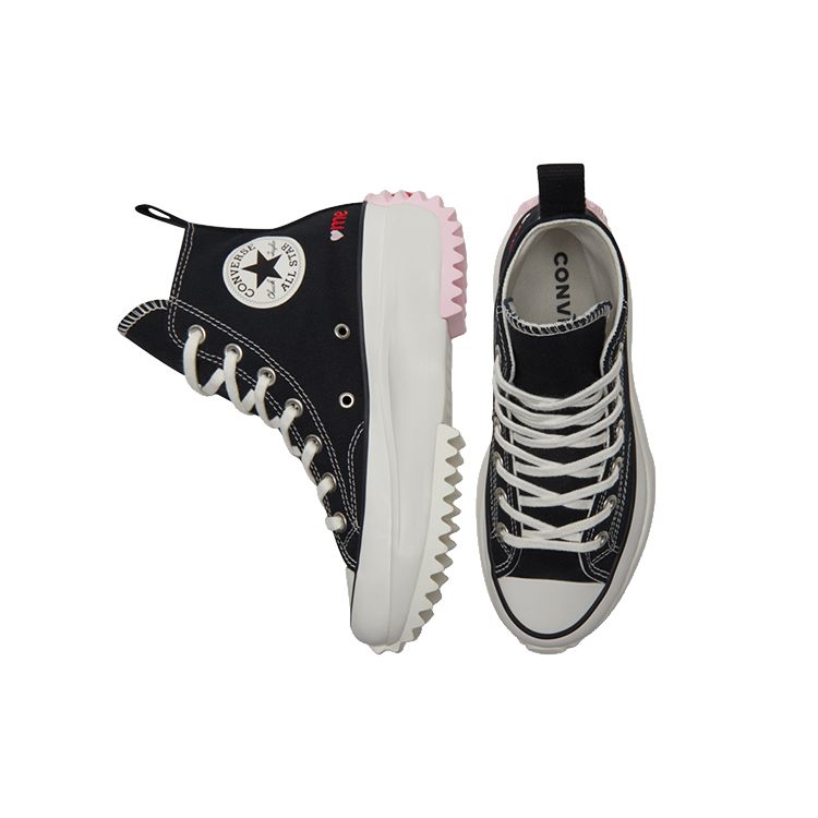Converse Кроссовки унисекс Run Star Hike High Valentines With Love черный, розовый, красный A01598C