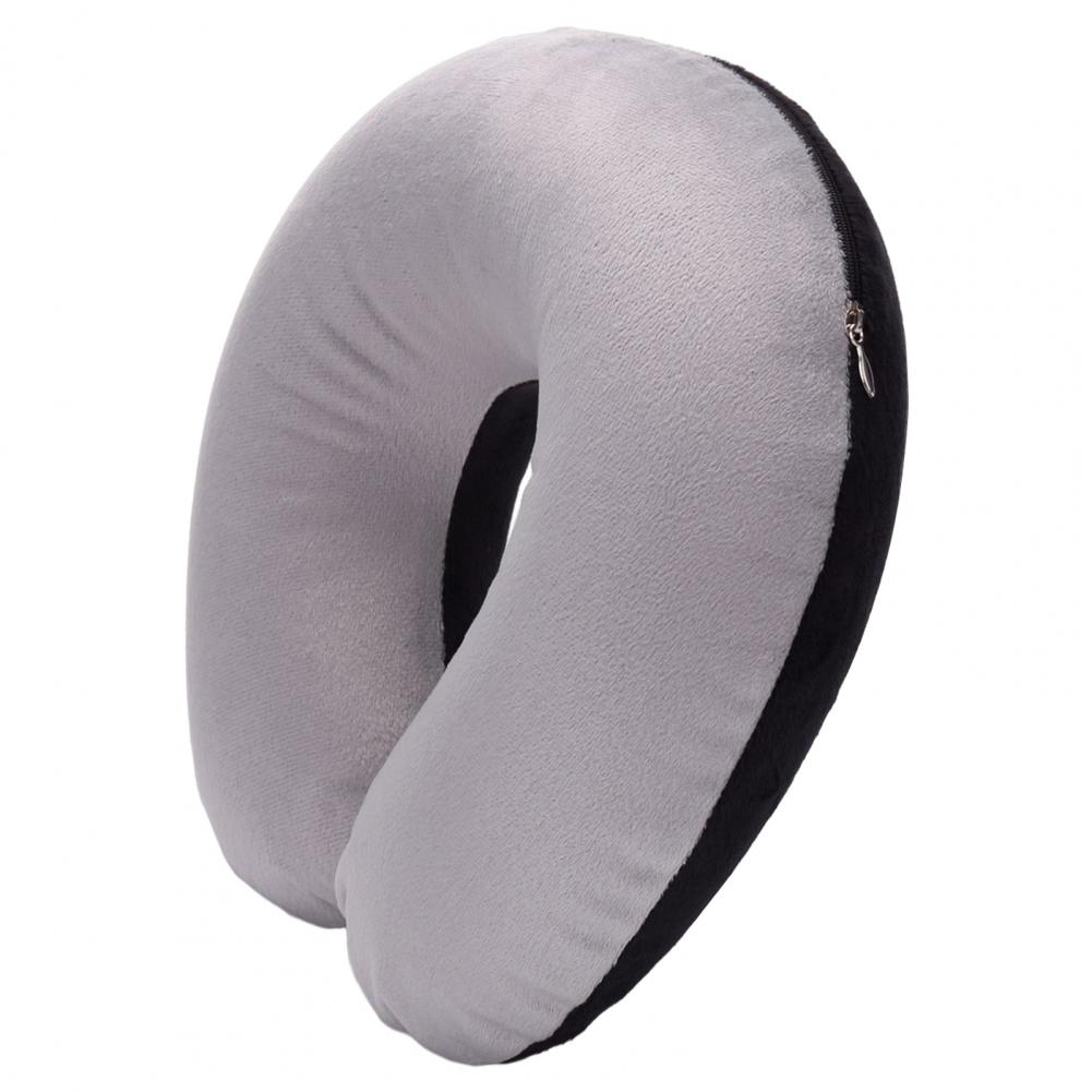 U-shaped Neck Pillow Inflatable Memory Foam Fatigue Relief Travel Pillow Flight Headrest Sleep U-shaped Cushion for Plane