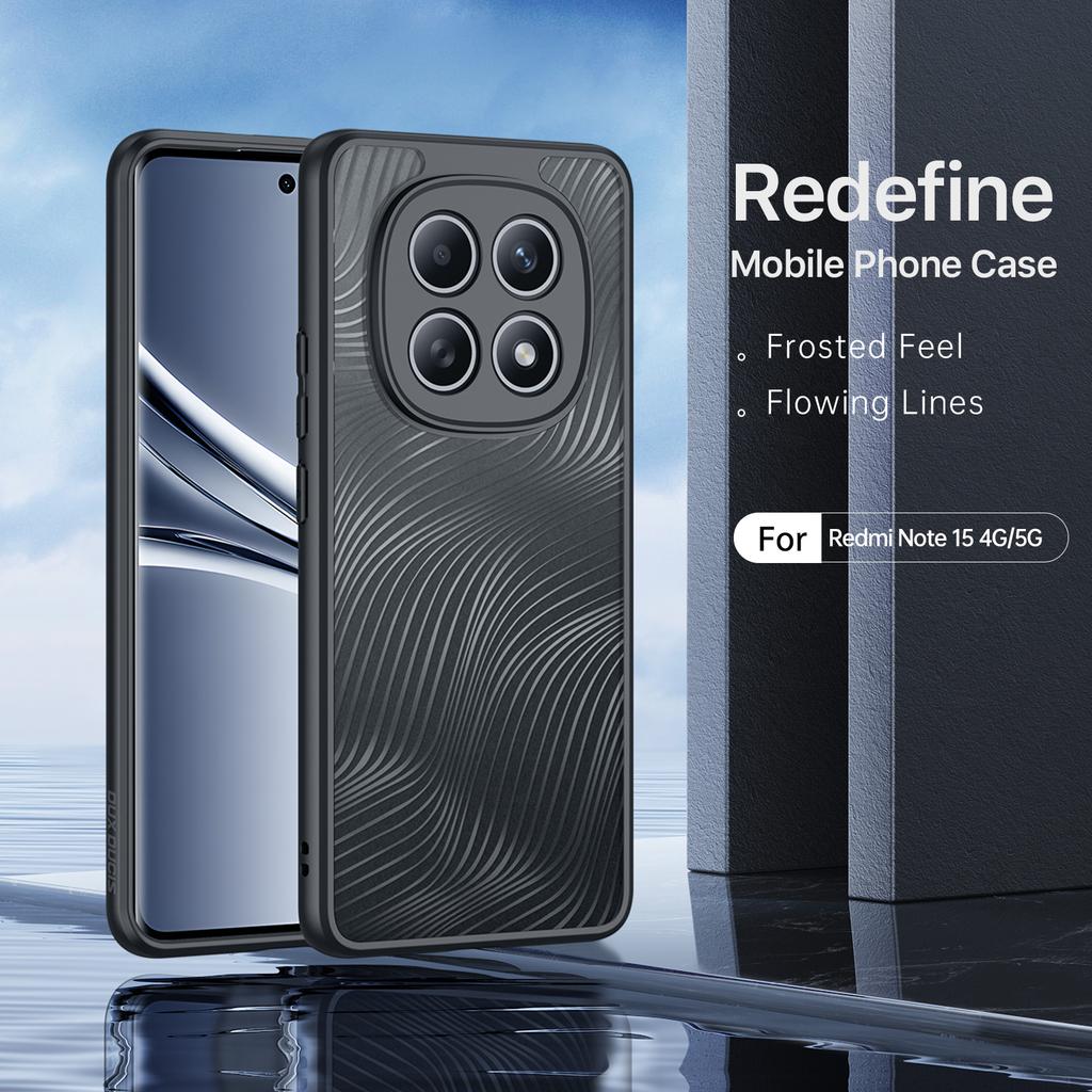 Для Xiaomi Poco M8 5G/Redmi Note 15 5G (Глобальный)/15 4G (Глобальный) Чехол DUX DUCIS Серии Aimo TPU+PC Матовый Ударопрочный Чехол для Телефона (Сертификация REACH)