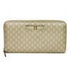 Usedssima Ribbon Zip-Around Wallet (9539) 388680 7940 Zip Around Micro GG Ribbon Champagne Gold Women's from