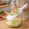 Ручная пластиковая терка для капусты с защитой для рук Кухонная шинковка Ультратонкая нарезка Универсальная терка-жульен для приготовления пищи