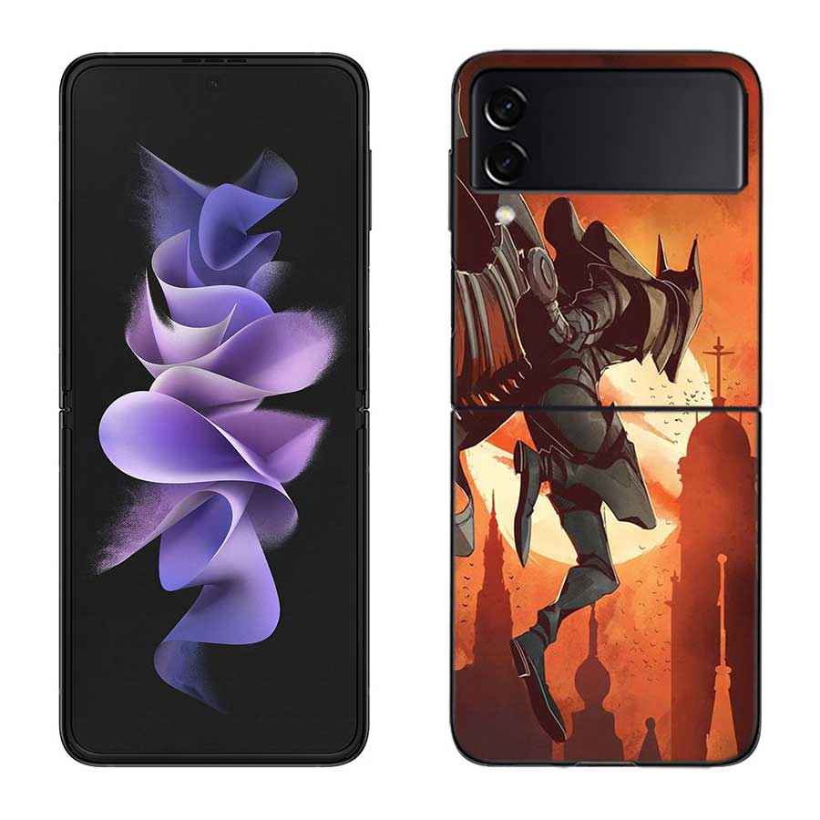 Чехол для телефона Bloodborne для Samsung Z Flip 7 6 5G Galaxy Z Flip 5 4 3 Черный Жесткий Чехол Роскошный ПК Корпус Coque