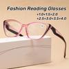 Fashionable HD Reading Glasses for Women Men Vintage Cat Eye Frame Hyperopia Glasses New Style Plus Diopter Eyeglasses for Lady