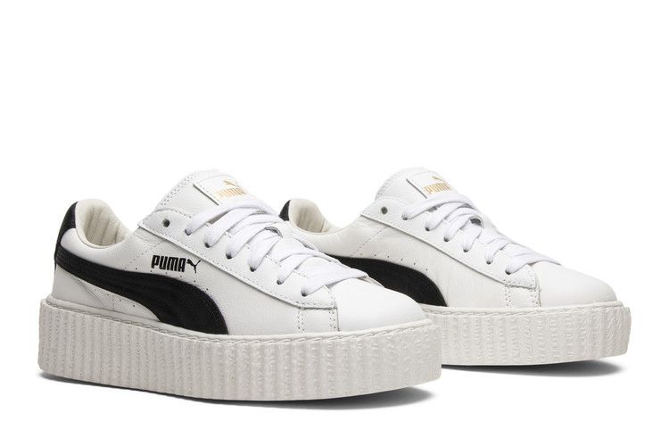Women's Sneakers Puma Creeper Rihanna Fenty Leather White (Women's) White/Puma Black-Puma White