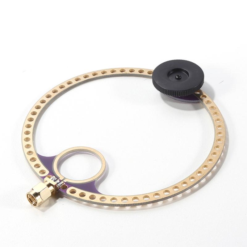 Double Band UHF/VHF Mini Circular Antennaes Set 10cm/5.0cm Diameter SMA Male Connector for DSP DSP2 Radio Receivers