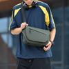 Однотонная мужская плечевая сумка большой вместимости, спортивная сумка через плечо для улицы