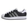 adidas Superstar 2 J Черные кроссовки для детей с лентикулярными полосками Основной черный Матовый серебристый Облачно-белый JQ0314