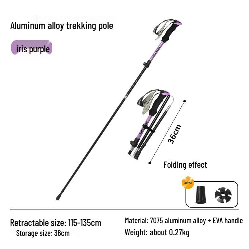 Yilan 5-Section Ultralight Folding Trekking Pole