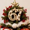 67 Christmas Ornament 2D Flat Funny Six Seven Meme Christmas Decoration Gifts for Teens Adults Humor Lovers