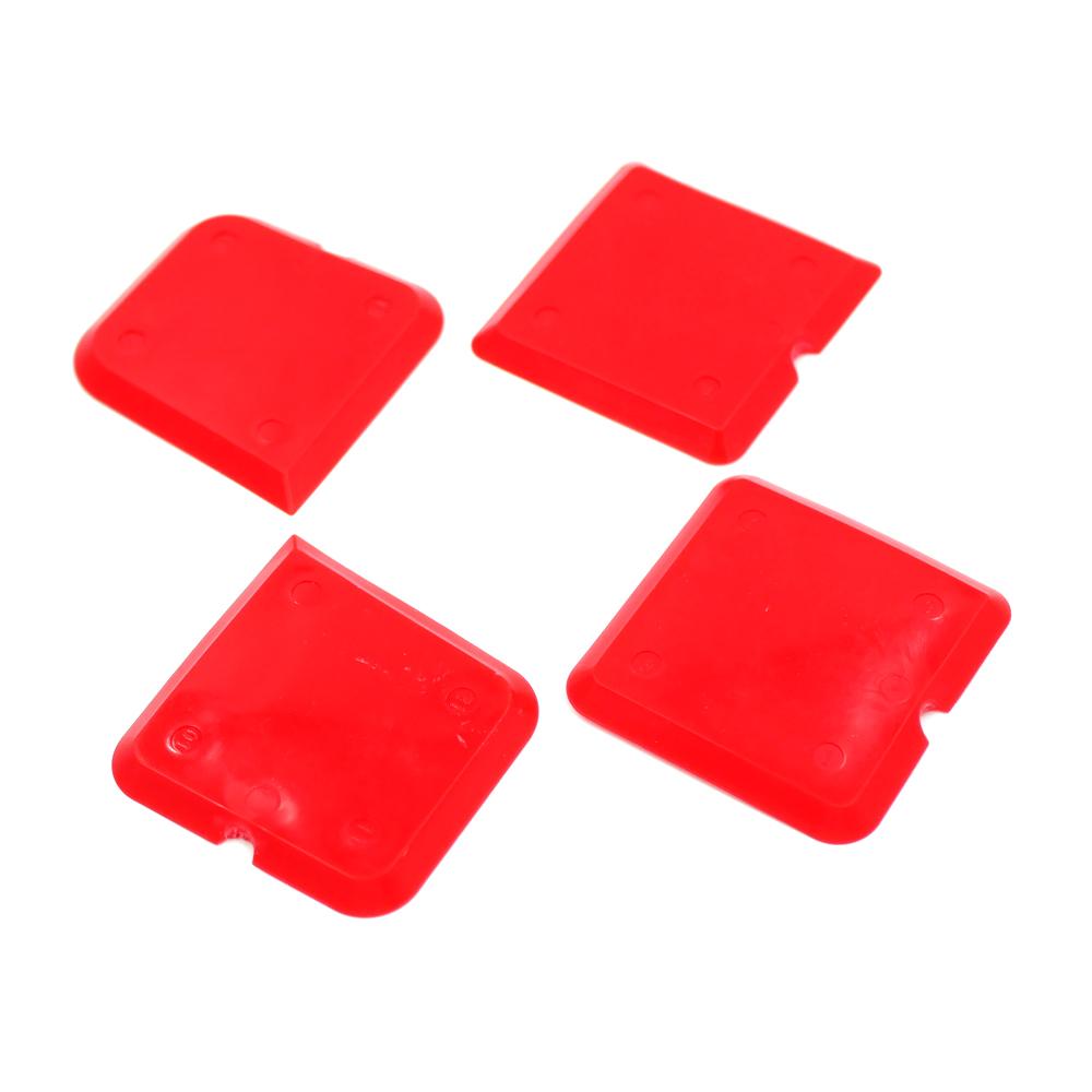 Red 4pcs Silicone Caulk Remover Tool Sealant Finishing Tool Grout Scrapers