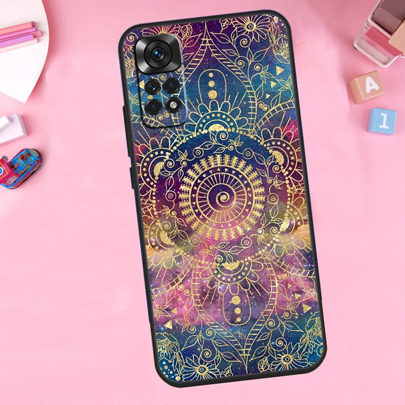 Элегантный Чехол для Телефона с Цветочным Узором Мандала для Xiaomi Redmi Note 11 10 9 8 12 Pro Turbo 9S 10S 11S 12S 9A 9C 10C 12C