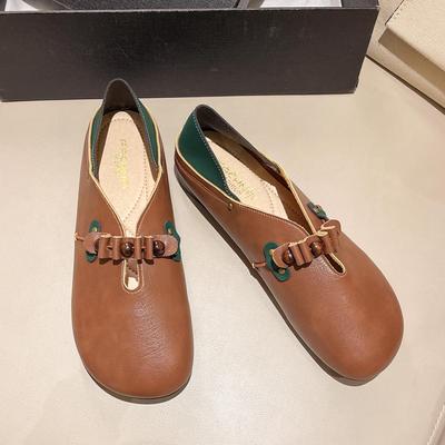 Весенне-осенние балетки на плоской подошве для взрослых, вечерние туфли на плоской подошве с круглым носком, Zapatos De Mujer Kawaii, женская рабочая обувь, удобная для работы