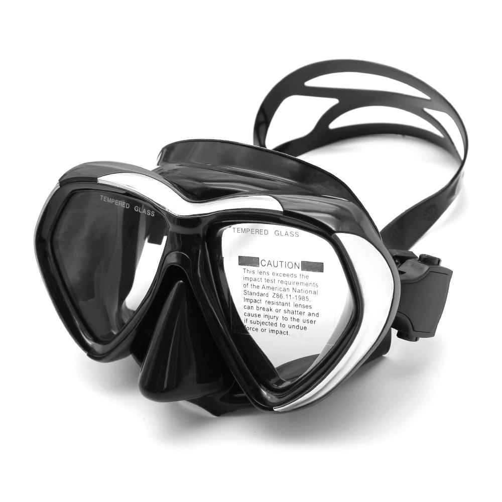 Large-Frame Lens Diving Goggles Underwater Adult Snorkeling Tempered Glass Diving Scuba Swimming Mask