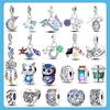 Цирконий Подвески Стерлингового Серебра 925 пробы Кофейная Чашка Шарм Шарм Подходит Модный Стиль Браслет Ожерелье Женский кулон DIY Ювелирные Изделия